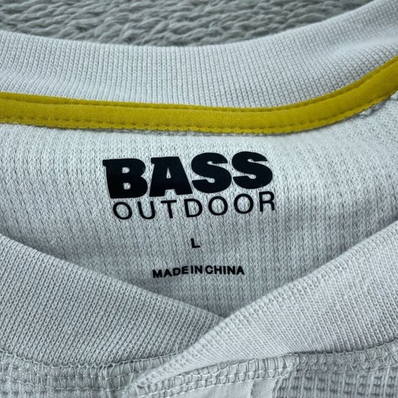 Bass Outdoor Glacier Gray Performance Thermal Long Sleeve Shirt L NWT 5642 - Picture 3 of 11